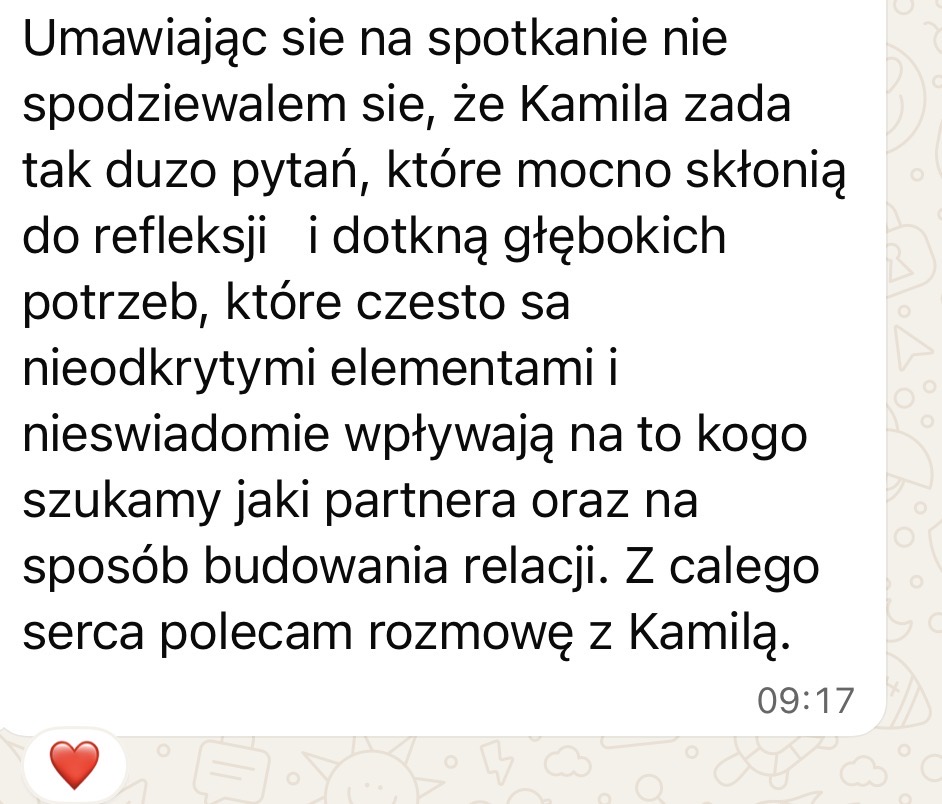 Opinia uczestnika rozmowy