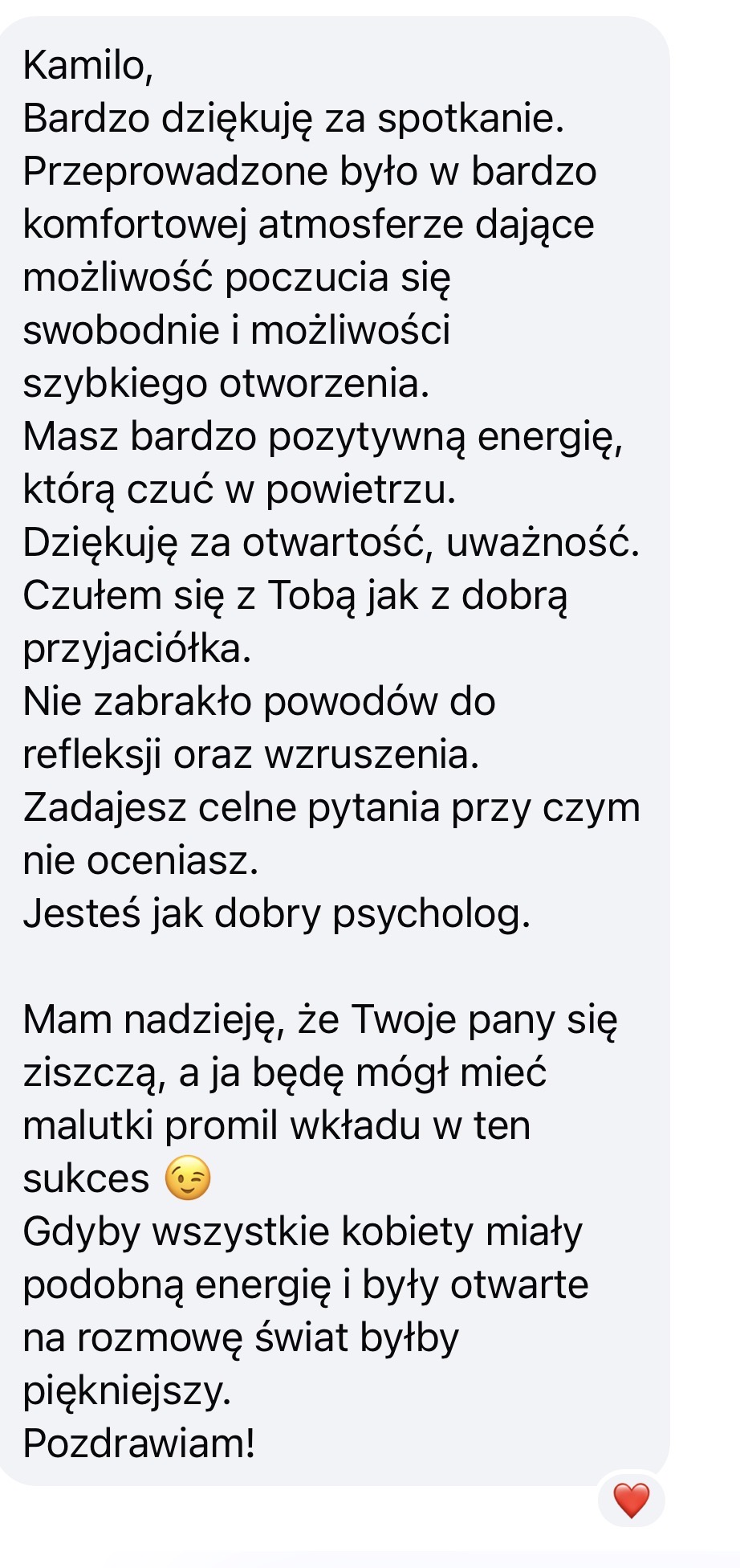 Opinia uczestnika rozmowy