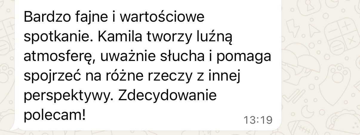 Opinia uczestnika rozmowy