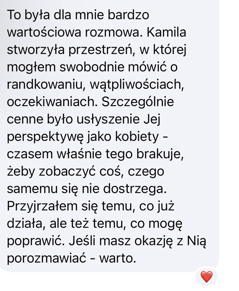 Opinia uczestnika rozmowy